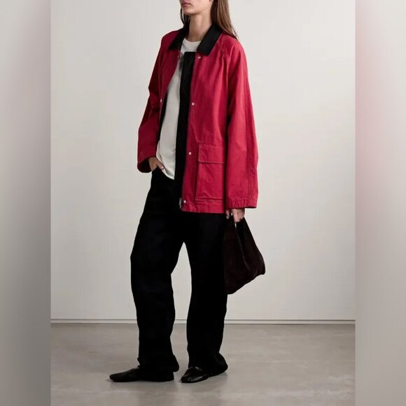The Row Jackets & Blazers - The Row elodianna two-tone cotton-canvas jacket - red